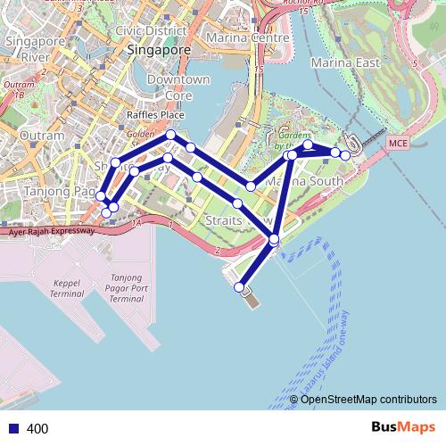 400 bus Line Map