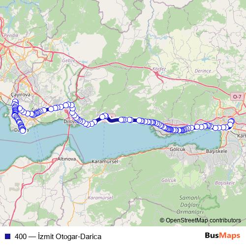 400 bus Line Map