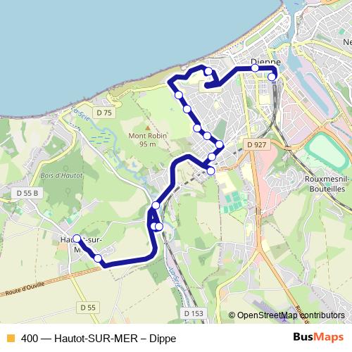 400 bus Line Map