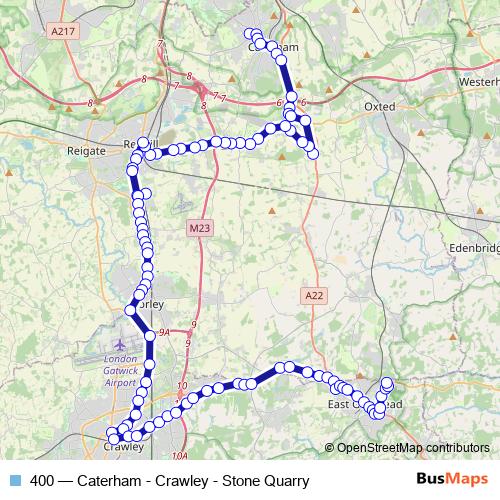 400 bus Line Map