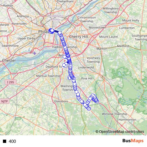 400 bus Line Map