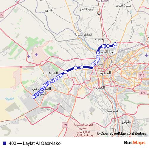 400 bus Line Map