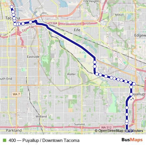 400 bus Line Map