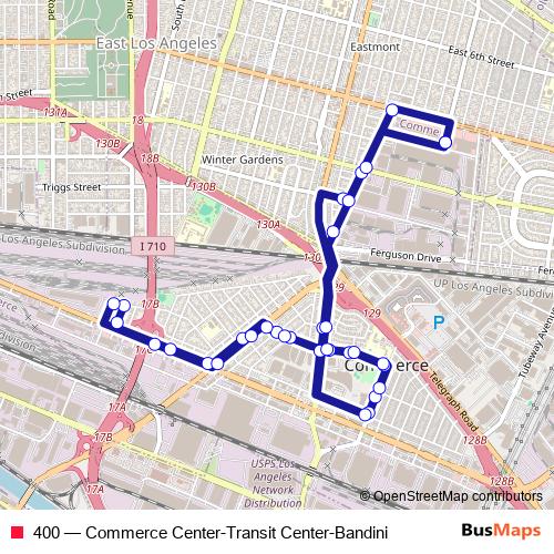 400 bus Line Map