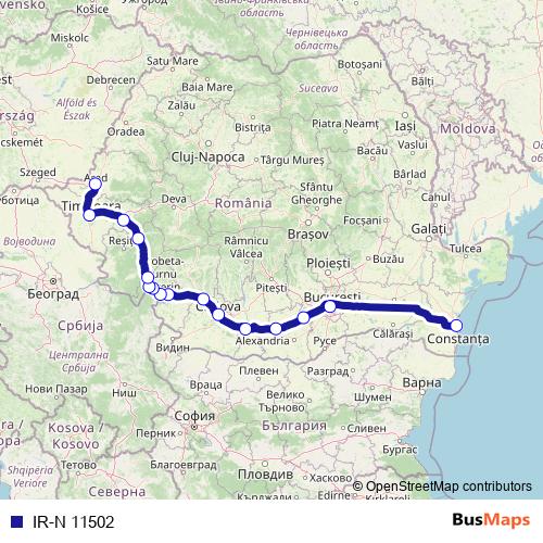 IR-N 11502 rail Line Map