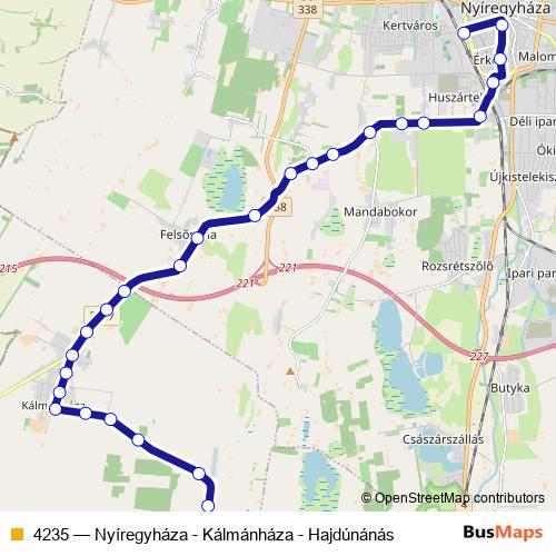 4235 bus Line Map