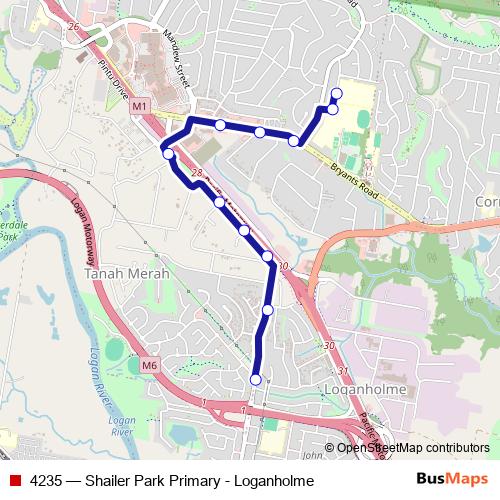 4235 bus Line Map
