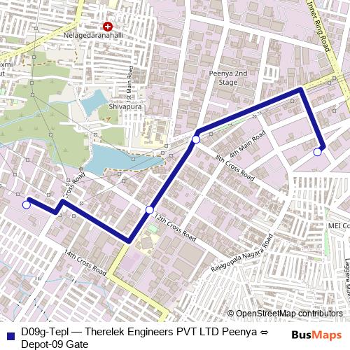 D09g-Tepl bus Line Map