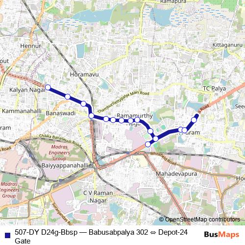 507-DY D24g-Bbsp bus Line Map