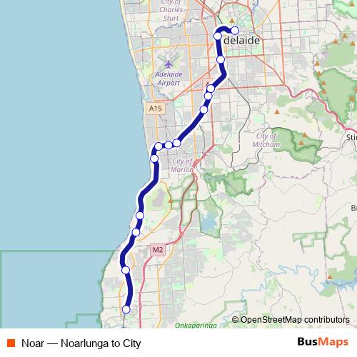 Noar rail Line Map