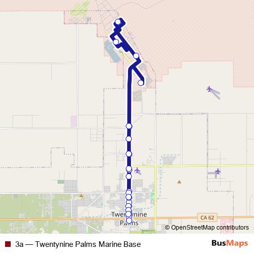 3a bus Line Map