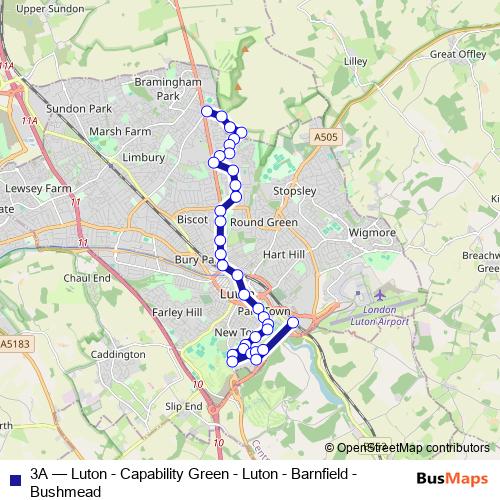 3A bus Line Map