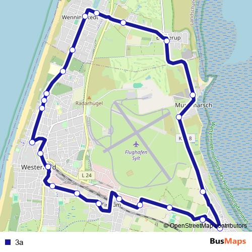 3a bus Line Map