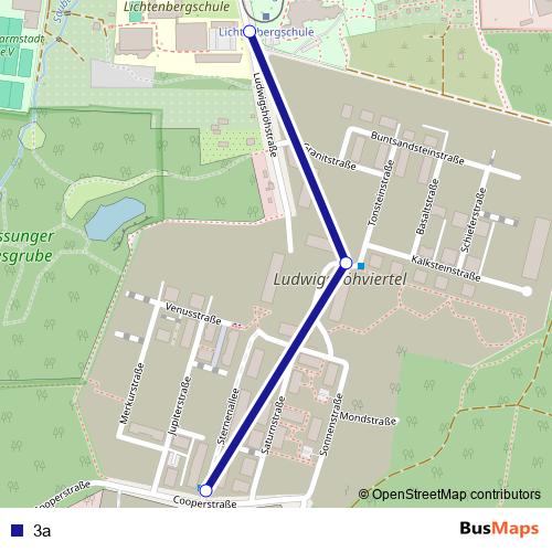 3a bus Line Map