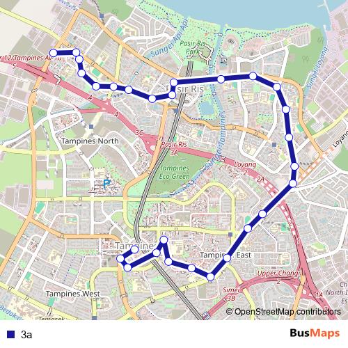 3a bus Line Map