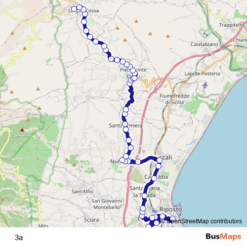 3a bus Line Map