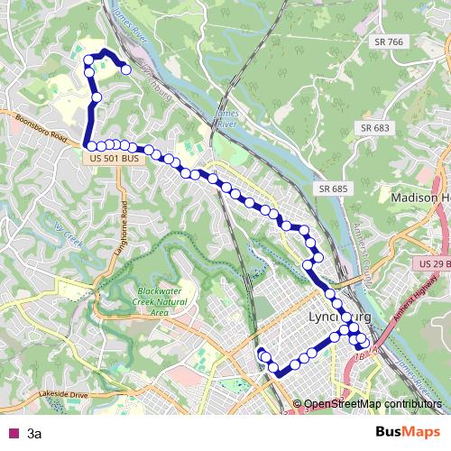 3a bus Line Map