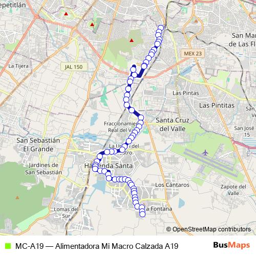 MC-A19 bus Line Map