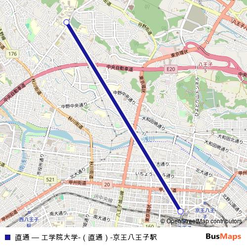 直通 bus Line Map