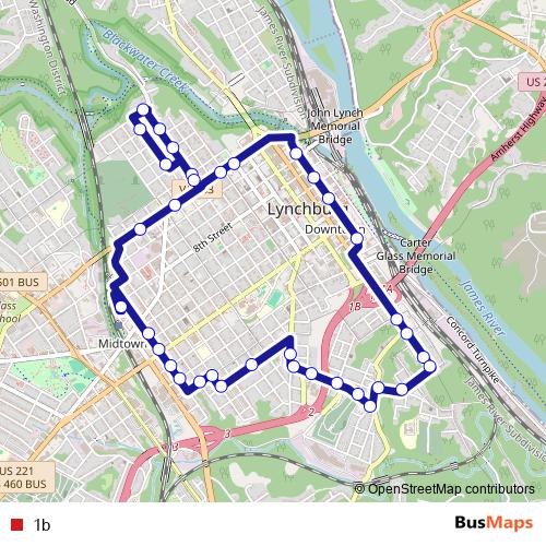 1b bus Line Map