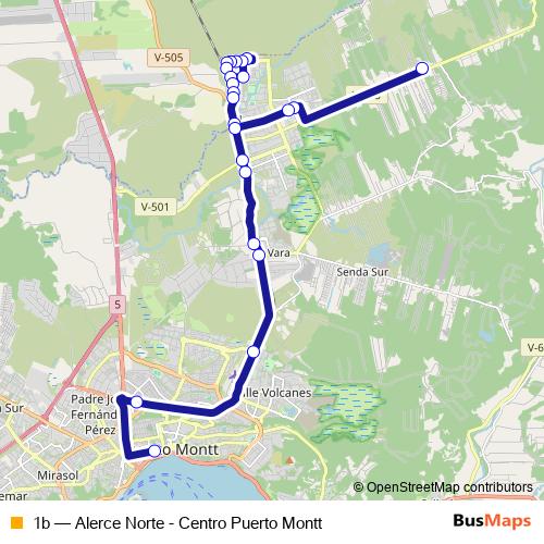 1b bus Line Map