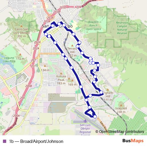 1b bus Line Map