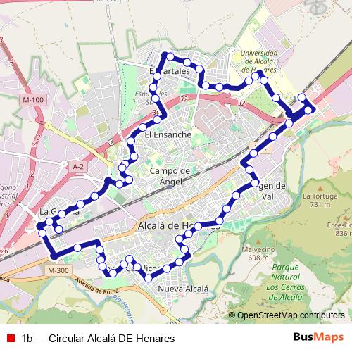 1b bus Line Map