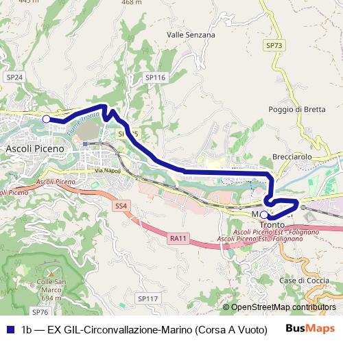 1b bus Line Map