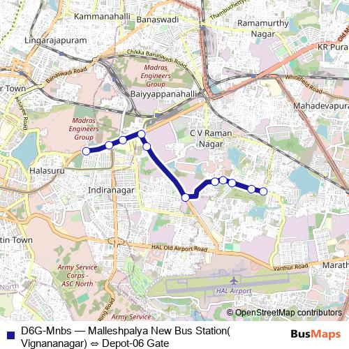 D6G-Mnbs bus Line Map