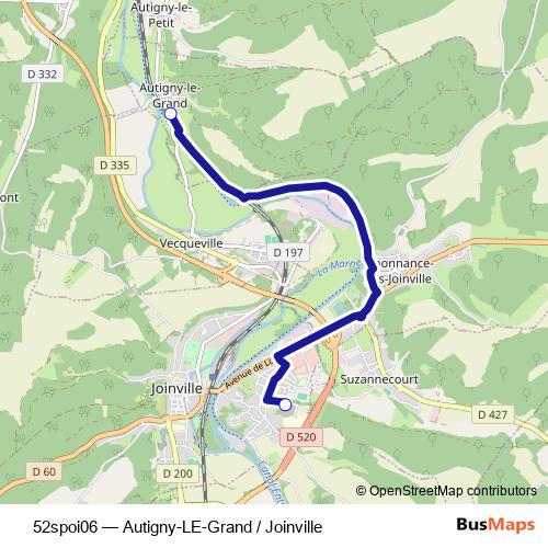 52spoi06 bus Line Map