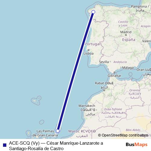 ACE-SCQ (Vy) air Line Map