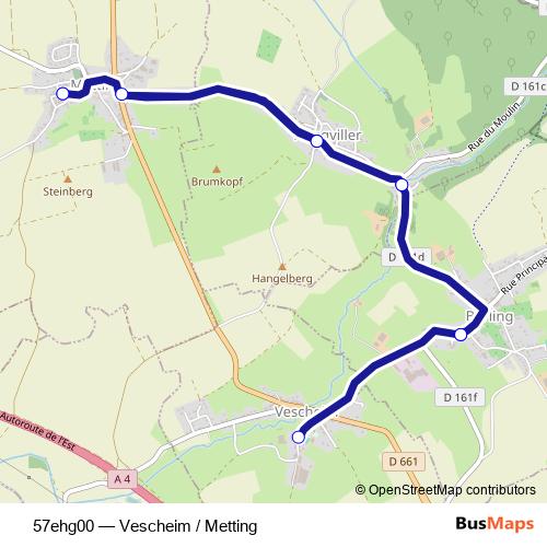 57ehg00 bus Line Map
