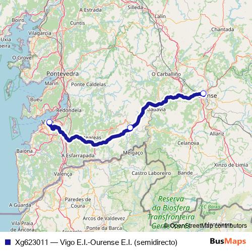 Xg623011 bus Line Map