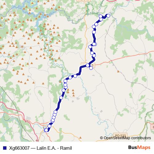 Xg663007 bus Line Map