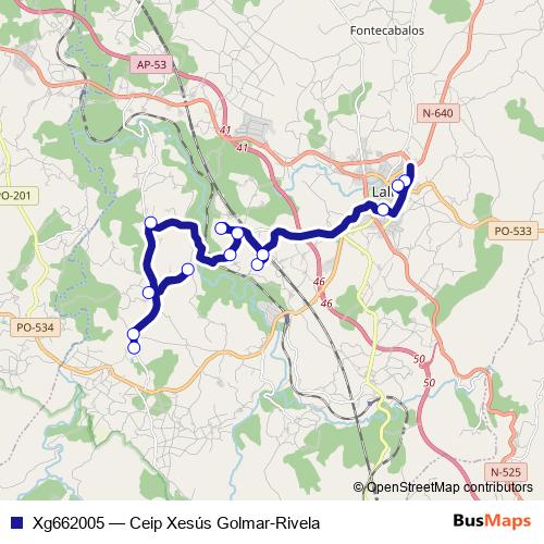 Xg662005 bus Line Map