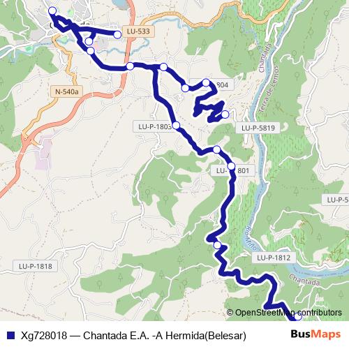 Xg728018 bus Line Map