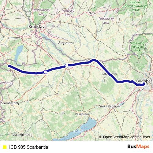 ICB 985 Scarbantia bus Line Map