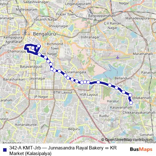 342-A KMT-Jrb bus Line Map