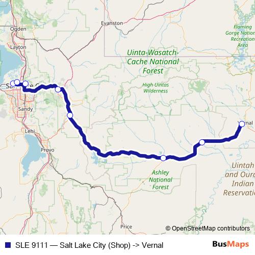 SLE 9111 bus Line Map