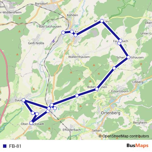 FB-81 bus Line Map