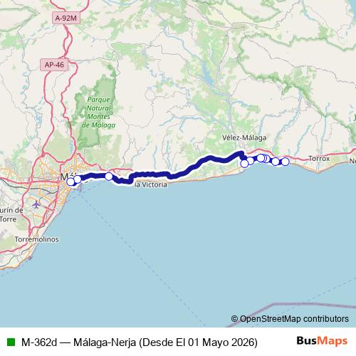 M-362d bus Line Map