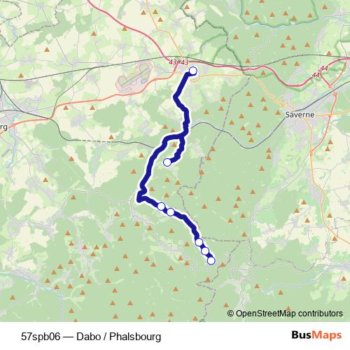 57spb06 bus Line Map