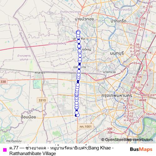 ต.77 bus Line Map