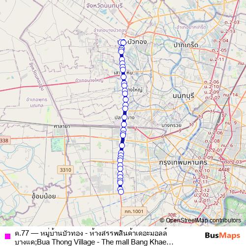 ต.77 bus Line Map
