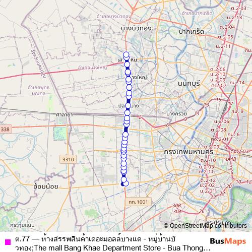 ต.77 bus Line Map