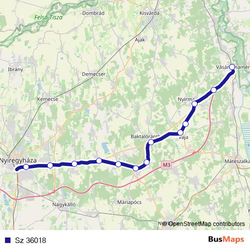 Sz 36018 rail Line Map