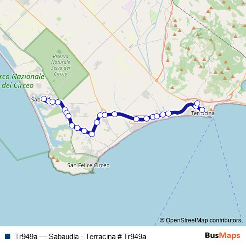 Tr949a bus Line Map
