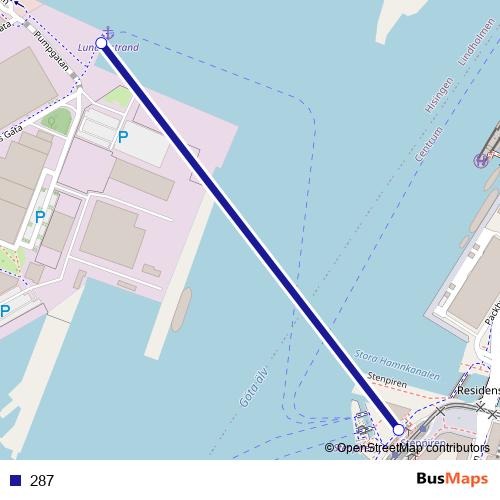 287 ferry Line Map