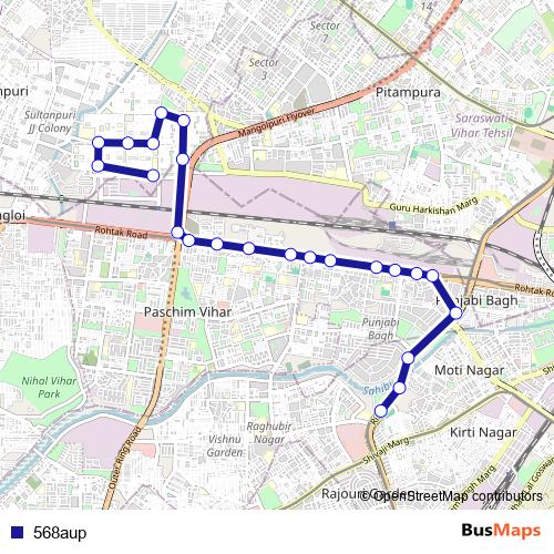 568aup bus Line Map