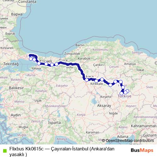 Flixbus Kk0615c bus Line Map